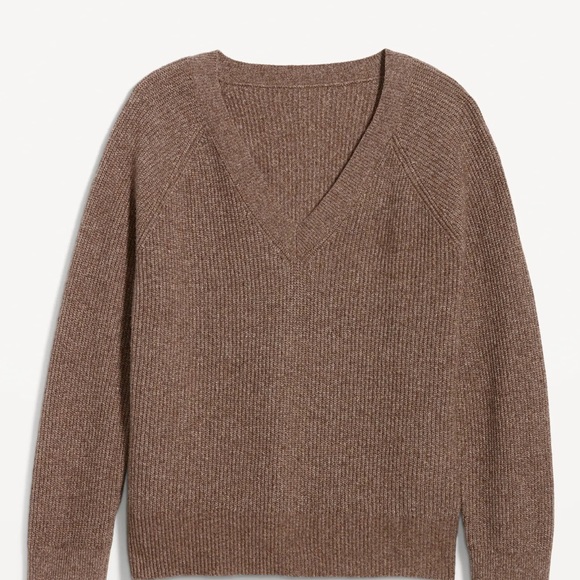 NWT OLD NAVY SoSoft Loose V-Neck Sweater Color: Mocha Taffy SIZE MEDIUM - Picture 1 of 6
